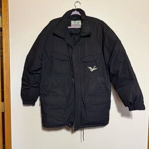 Men's Black Triple Fat Goose down heavy jacket
